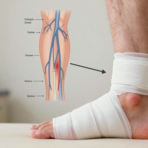 Zakrzepica po skręceniu kostki objawy – kiedy uraz może prowadzić do zakrzepu?