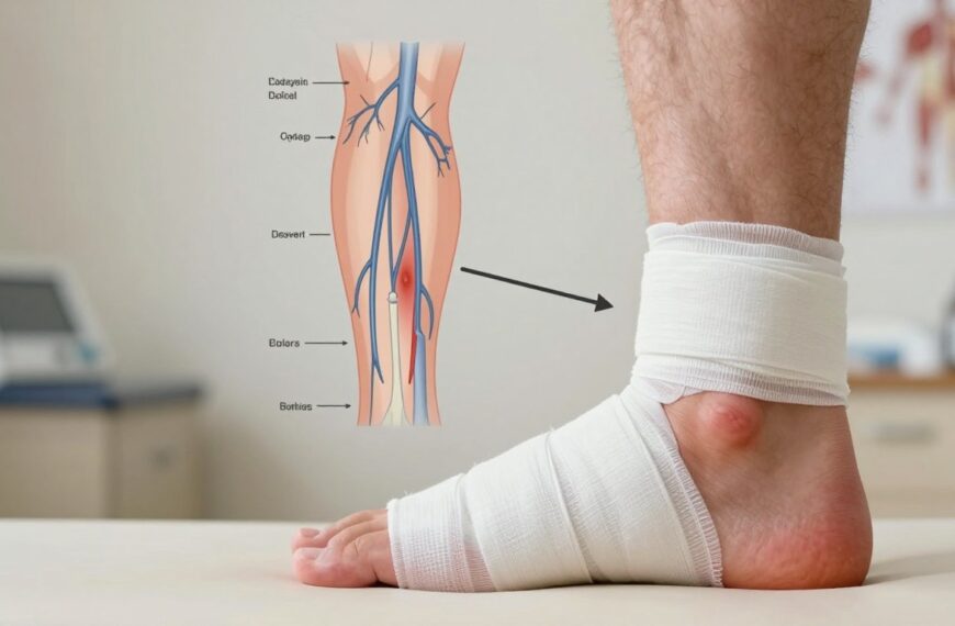 Zakrzepica po skręceniu kostki objawy