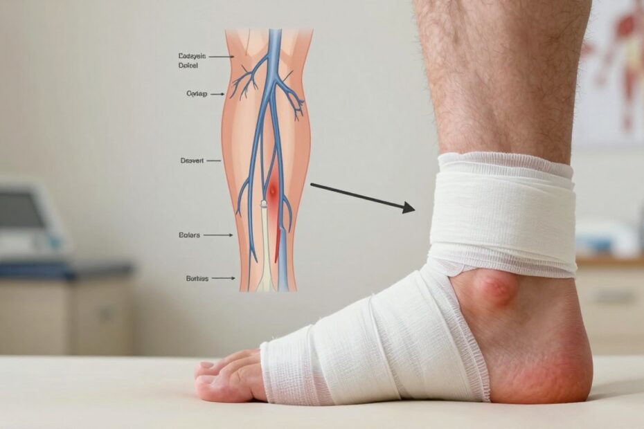 Zakrzepica po skręceniu kostki objawy