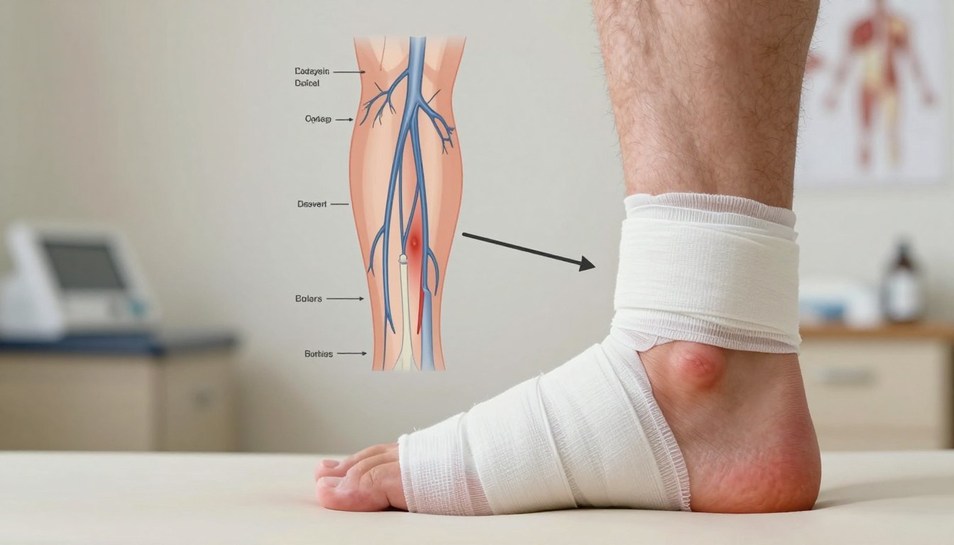 Zakrzepica po skręceniu kostki objawy